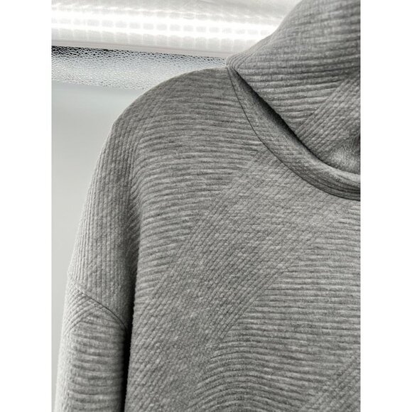 Balance Collection Cowl Neck Ribbed Sweater Gray Size Medium - Picture 4 of 8